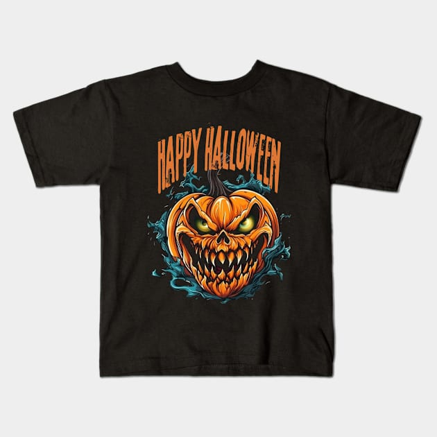 Halloween Kids T-Shirt by MckinleyArt